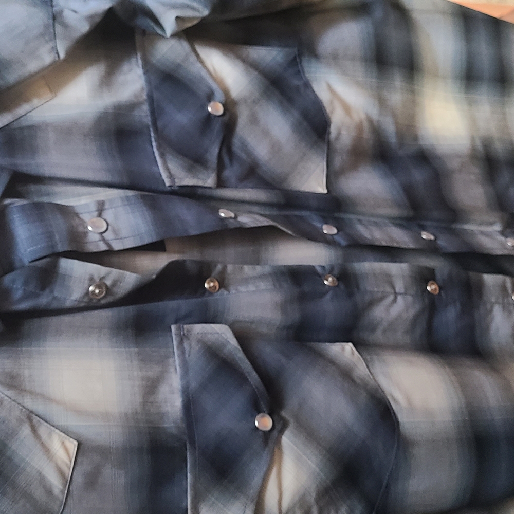 Men's Blue Plaid Shirt